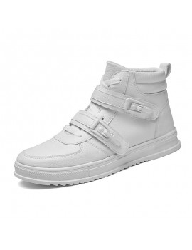 Men Metal Buckle High Top Comfy Sole Sport Casual Trainers