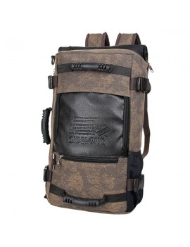 Canvas Backpack Multi-functional Large Capacity Casual Travel Single-shoulder Clutch Bag For Men