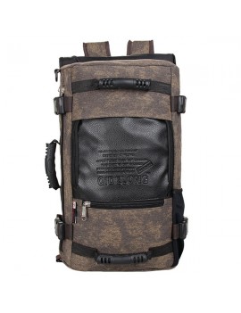Canvas Backpack Multi-functional Large Capacity Casual Travel Single-shoulder Clutch Bag For Men
