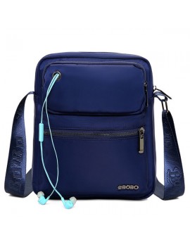 Men Nylon Large Capacity Waterproof Multi-pocket Shoulder Bag Crossbody Bag