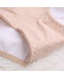 Cotton Striped Dots Physiological Briefs Leakproof Menstrual Period Underwear For Women