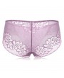 Embroidered Lace Breathable Hip Lifting Mid Waist Panties