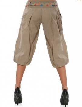 Casual Pure Color Buttons Low-waist Pants