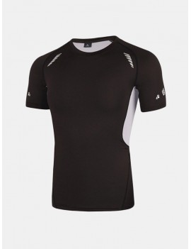 Men Breathable Quick-drying Sports Tights Tops Running Fitness Short-sleeved Bodybuilding T-shirt