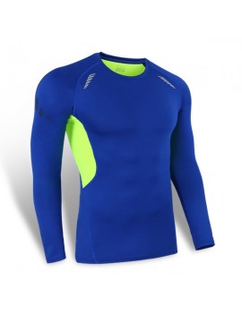 Bodybuilding Breathable Tops Quick-drying Elastic Tight Long Sleeve Sport T-shirt For Men