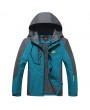 7XL Plus Size Outdoor Climbing Water Resistant Windproof Detachable Hood Jackets for Men