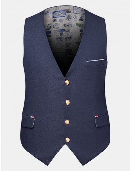 British Style Business Casual Slim Fit Vest for Men