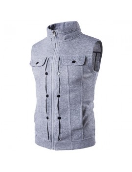 Casual Personality Slim Stylish Buttons Up Vests for Men
