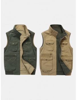 Casual Outdoor Mutil Pockets Photography Fishing Plus Size Vest for Men