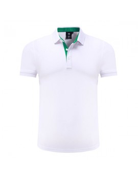 Mens Brief Style Solid Color Tops Turn-down Collar Short Sleeve Casual Cotton Golf Shirt